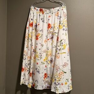 Simlu Floral Aline Midi Skirt Size 3X